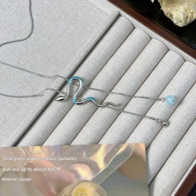 Pendant Alloy Lariat Snake Necklace