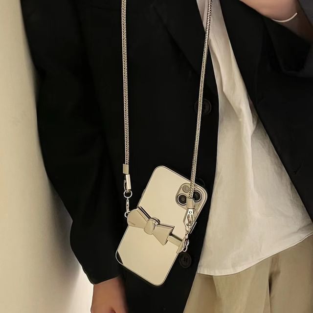 Case On / Phone Clip Set Mirrored Strap Lanyard