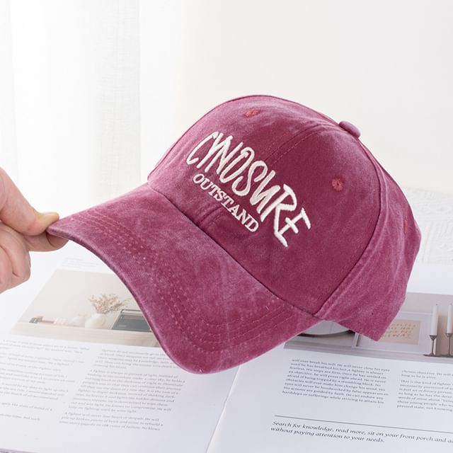 Washed Cap Lettering
