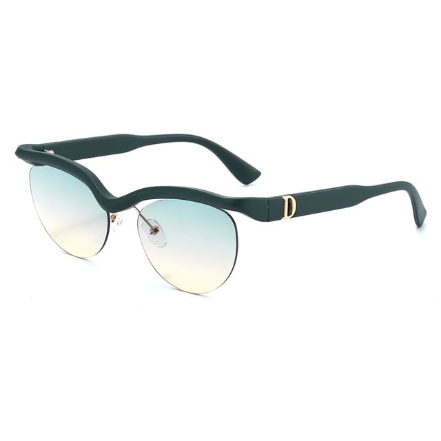 Rimless Browline Sunglasses
