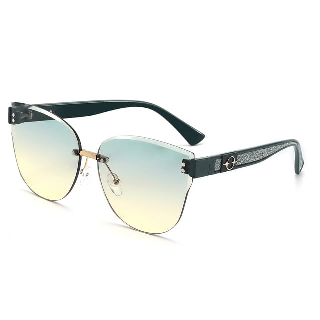 Oval Rimless Sunglasses