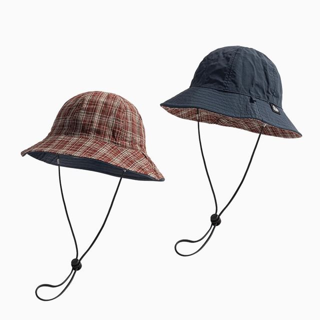 Applique Hat Plaid Boonie