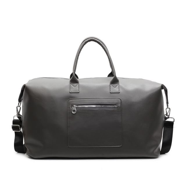 Leather Crossbody Faux Handle Top Bag