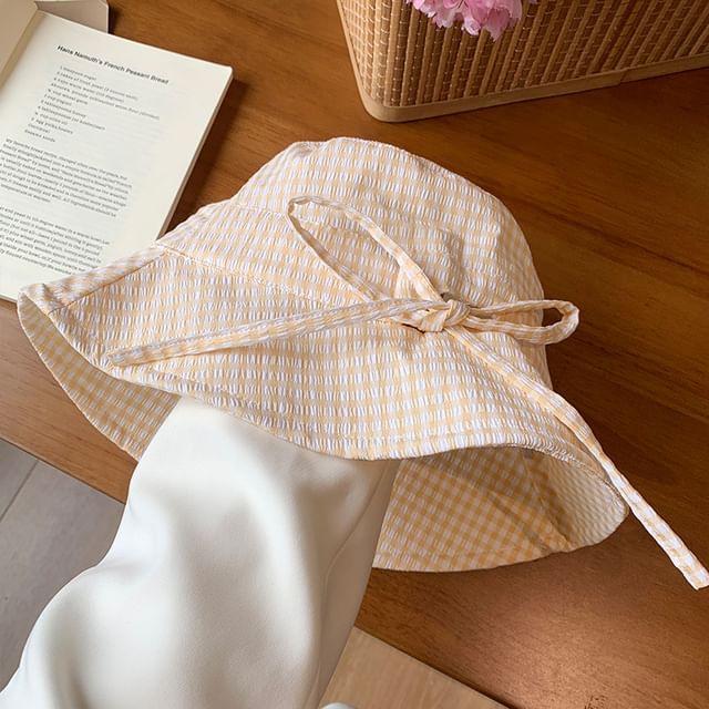 Hat Plaid Bucket