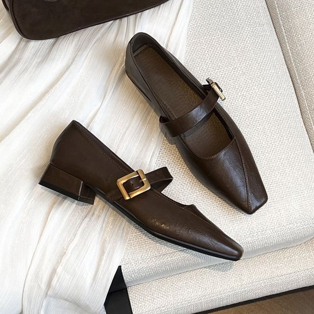 Jane Low Pumps Toe Heel Mary Square