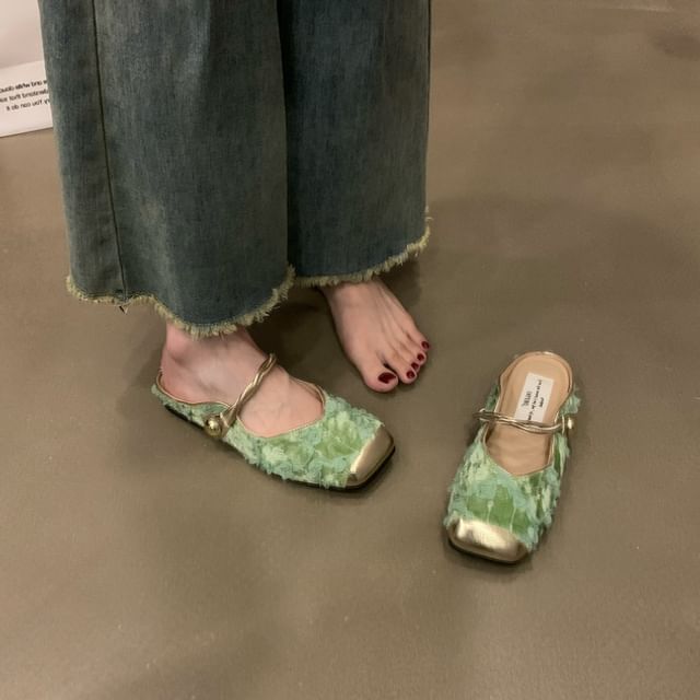 Mules Cap Jane Toe Mary