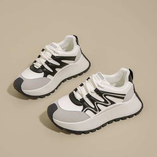 Panel Platform Sneakers