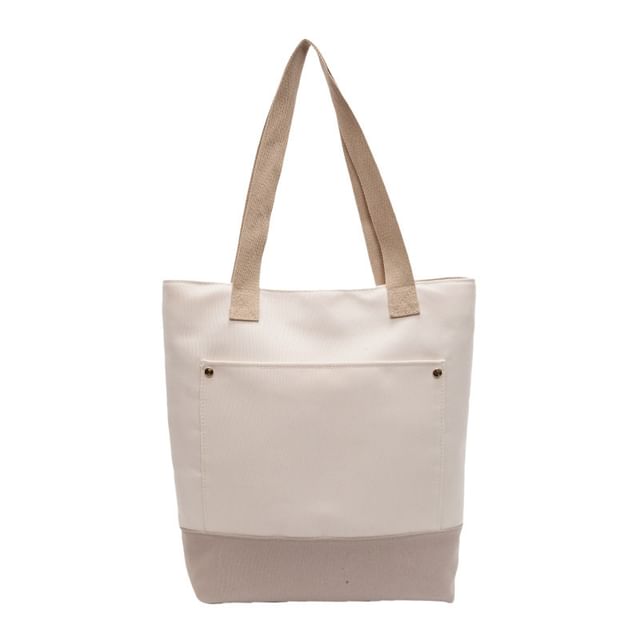 Bag Two Tone Canvas Tote