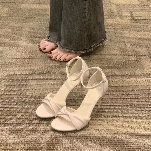 Heel Twisted High Sandals Strap