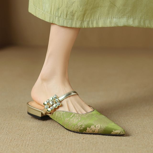 Mules Low Pointed Heel