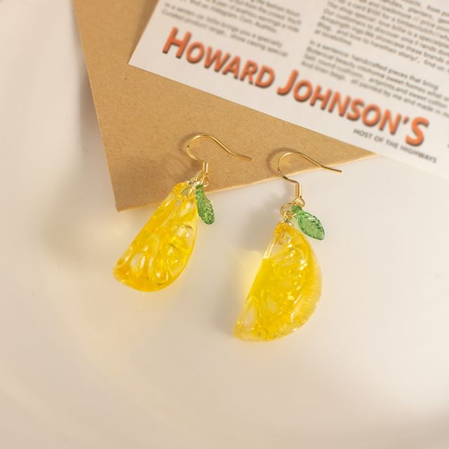 / Lemon Clip-On Earring Drop