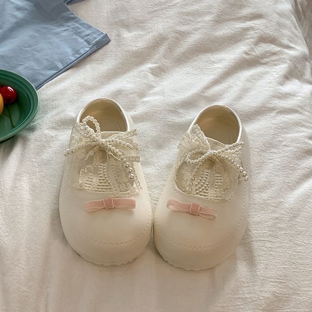 Leather Faux Beaded Sandals