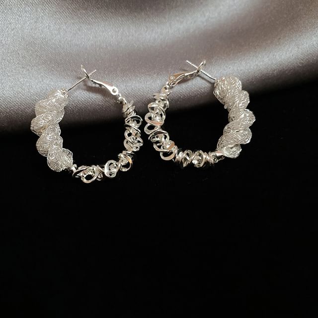 Earring Designs) Hoop (Various Alloy Twisted