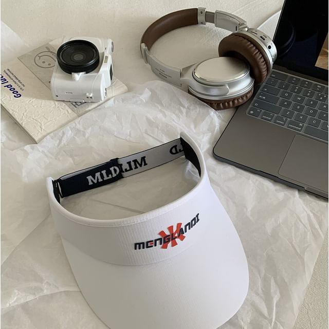 Embroidered Sun Lettering Visor