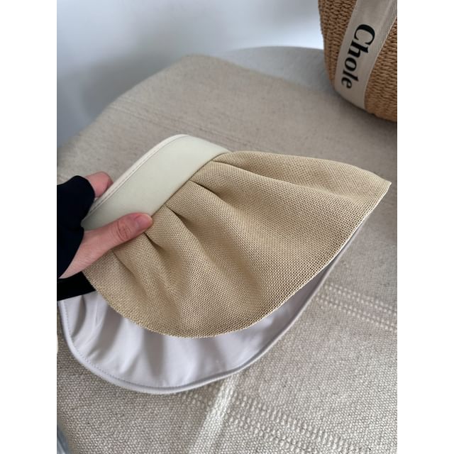 Ruffle Lettering Hat Sun