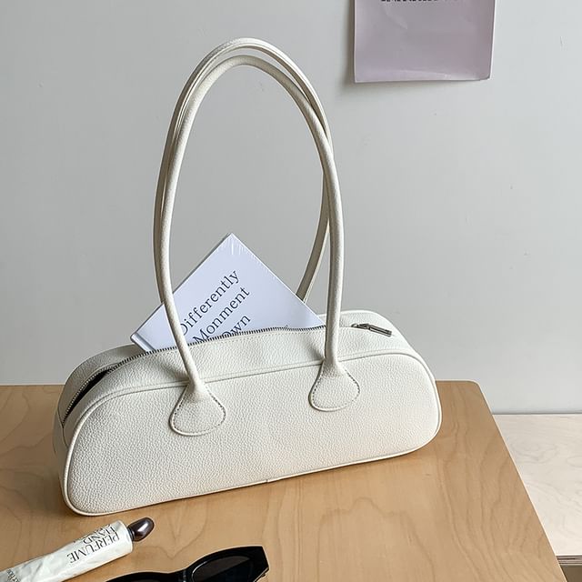 Leather Bag Plain Shoulder Faux
