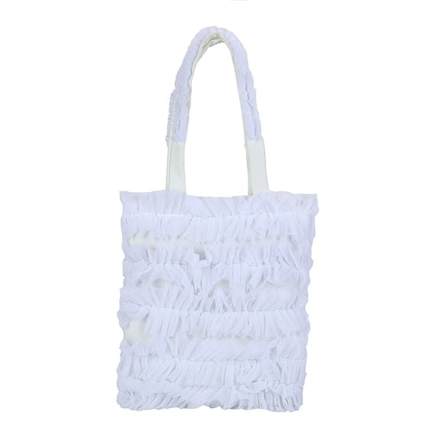 Ruffle Shopper Bag Plain