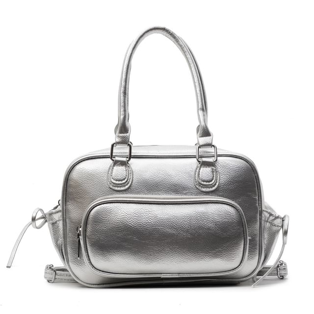 Leather Multi-Pocket Faux Multi-Way Backpack