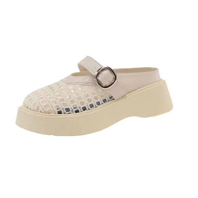 Mary Mules Platform Cutout Jane