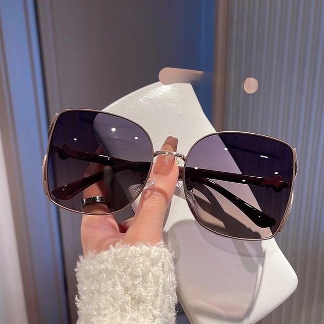 Oversized Square Polished Cloth Set Cleaning Pouch Case Metal Frame / Sunglasses