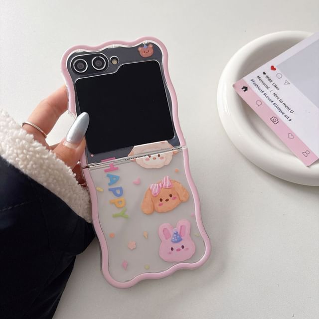 / Case Phone Cartoon Animal Set Strap