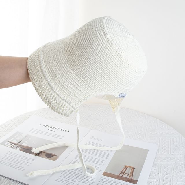 Plain Textured Hat Cloche