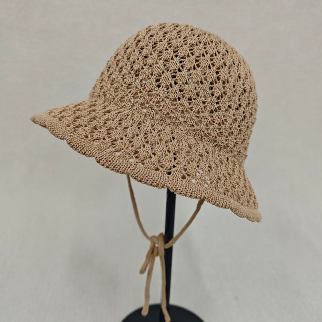 Hat Cloche Knit Plain