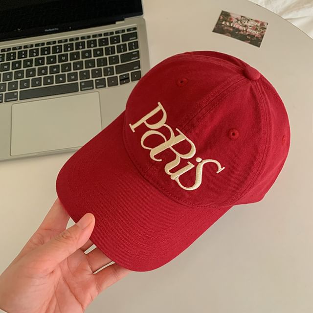 Cap Lettering Baseball Embroidered