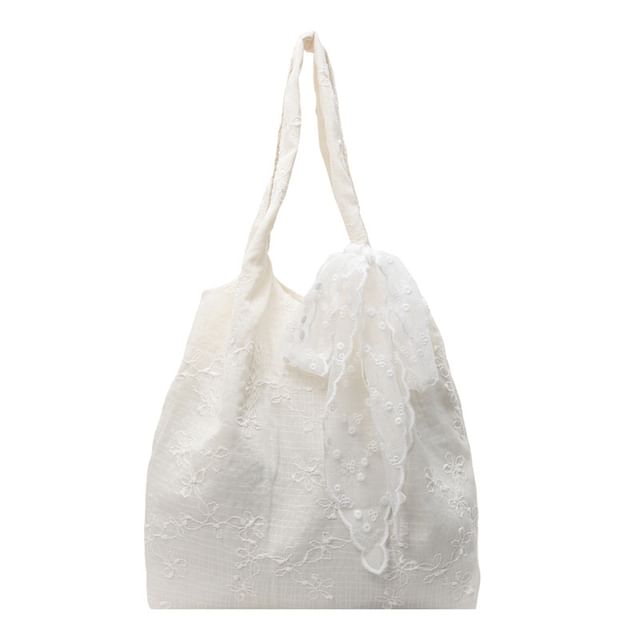 Bag Embroidered Floral Tote