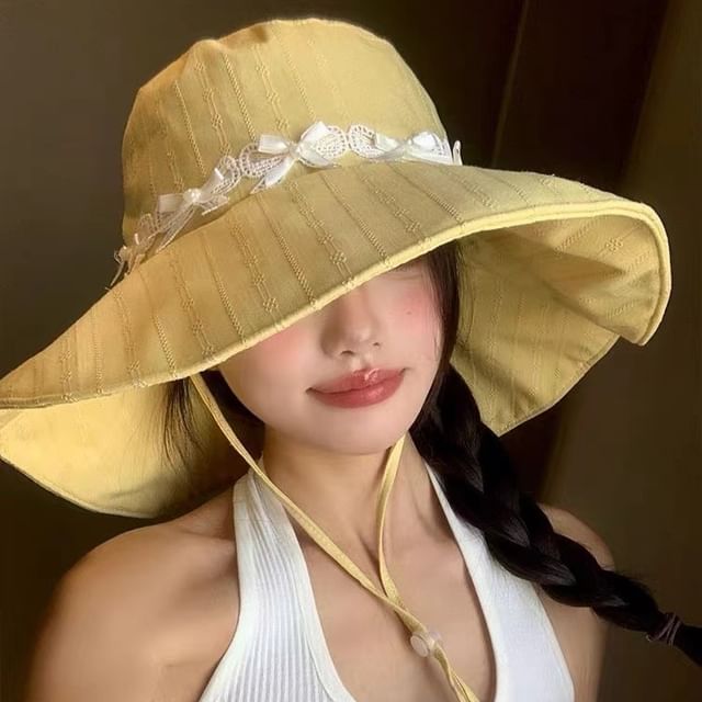 Applique Sun Bow Hat