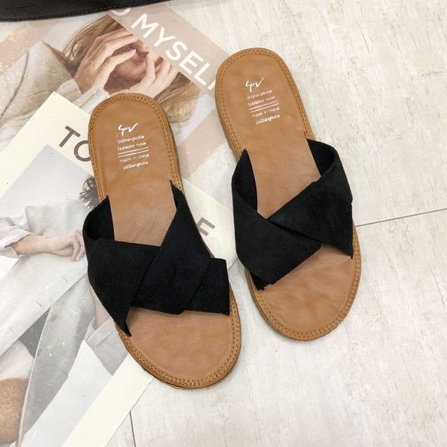 Criss Sandals Slide Cross