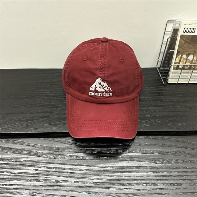 Embroidered Baseball Cap Mountain