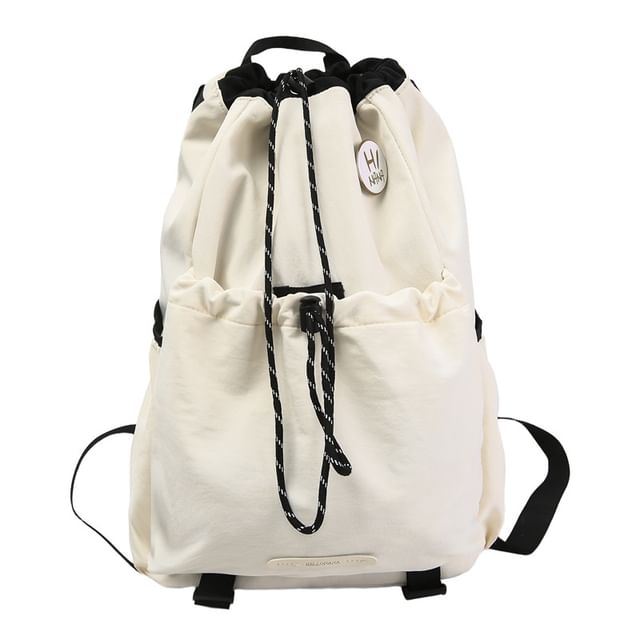 Lettering Backpack Drawstring