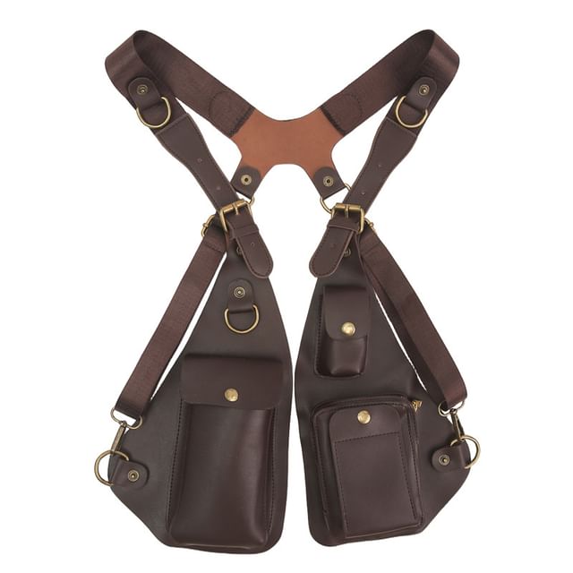 Faux Belt Leather Bag