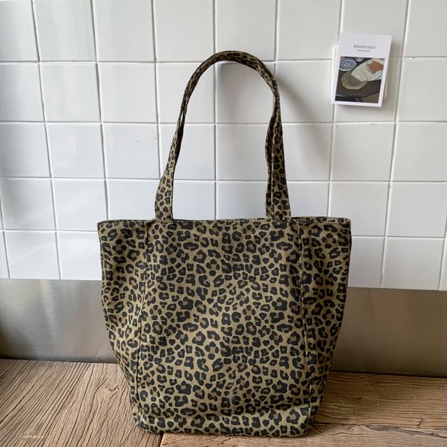 Leopard Bag Print Tote