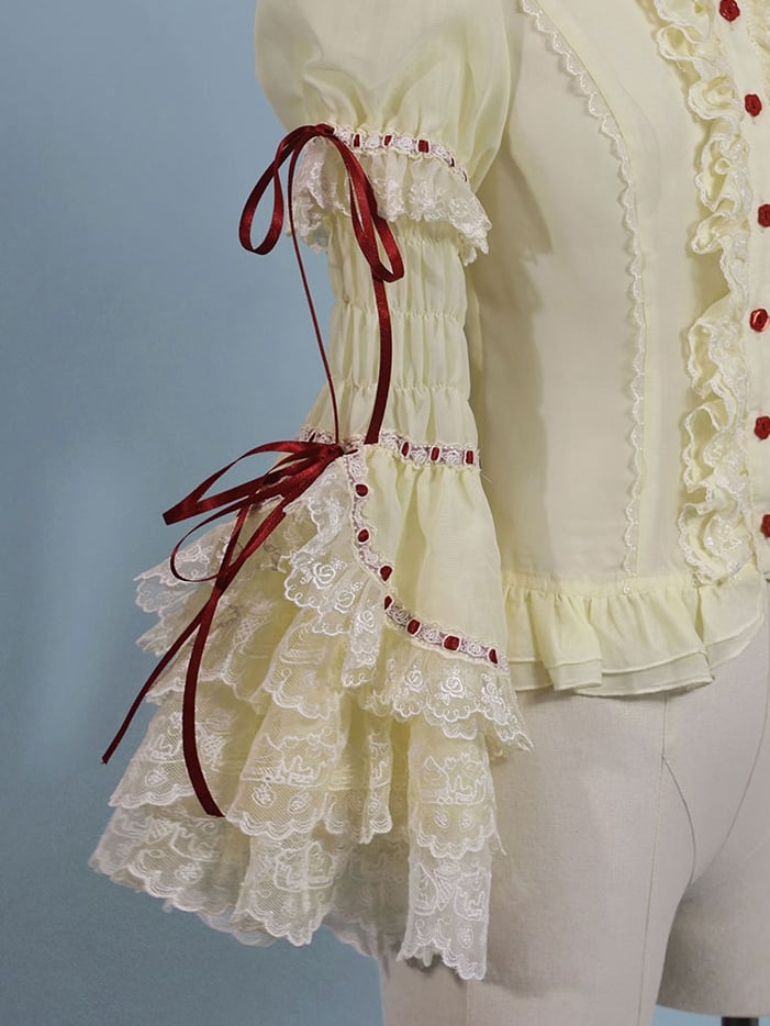 White Detachable Yellow Pink / Sleeves