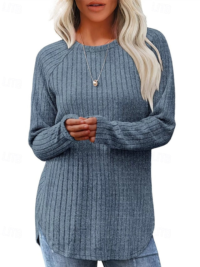 Women's Sweater Pullover Daily Stylish Casual Solid Color
