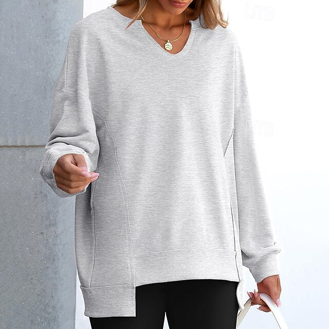 Women's Pullover Sweatshirt Casual Tops Long Sleeve Top