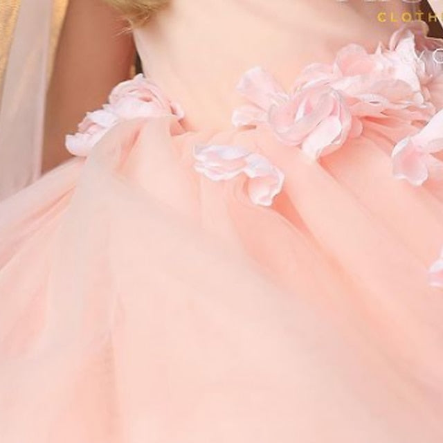 Spring Sleeveless 3D Sequin Girls' Summer Dress Wedding