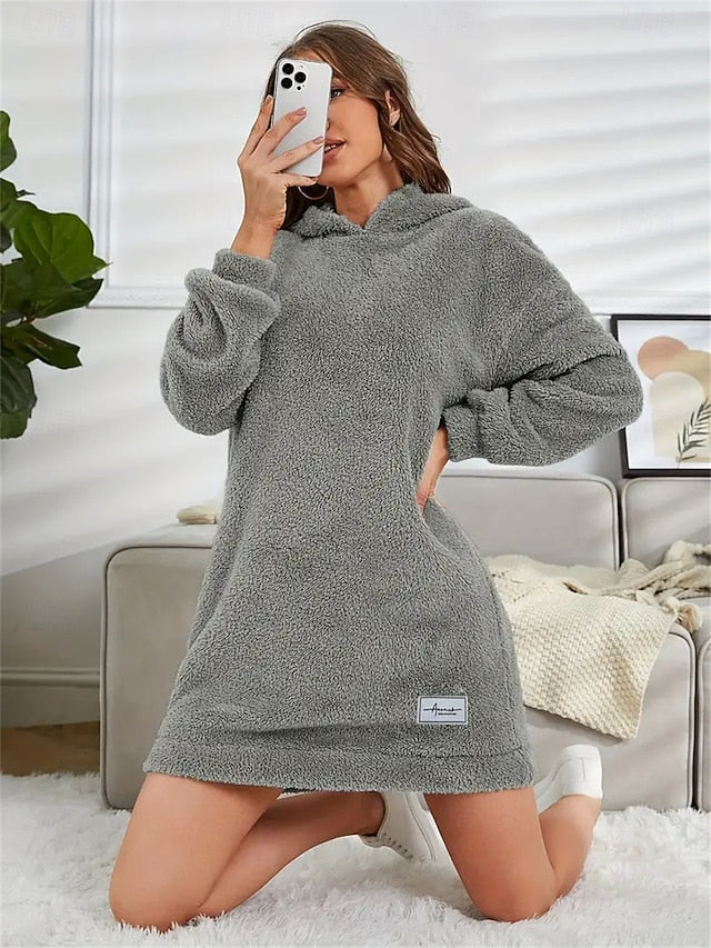 Women's Hoodie Dress Mini Dress Sheath Dress Vacation