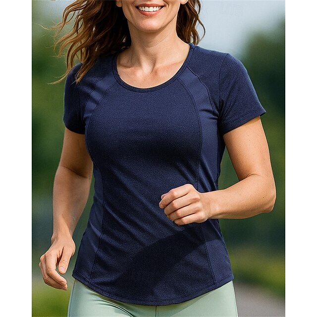 Women's Hiking Shirt Hiking top Short Sleeve Crew Neck Top