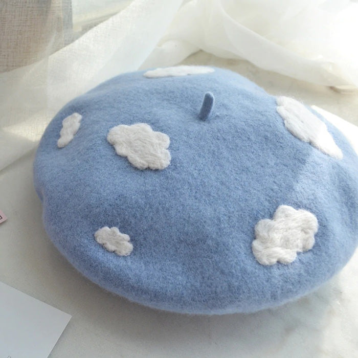 Cloudy Blue Skies Beret