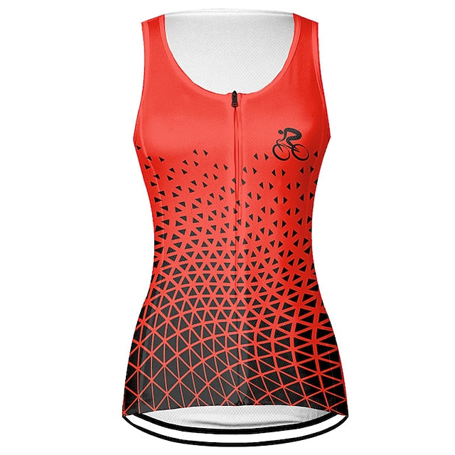 Women's Cycling Vest Cycling Jersey Graphic Geometic