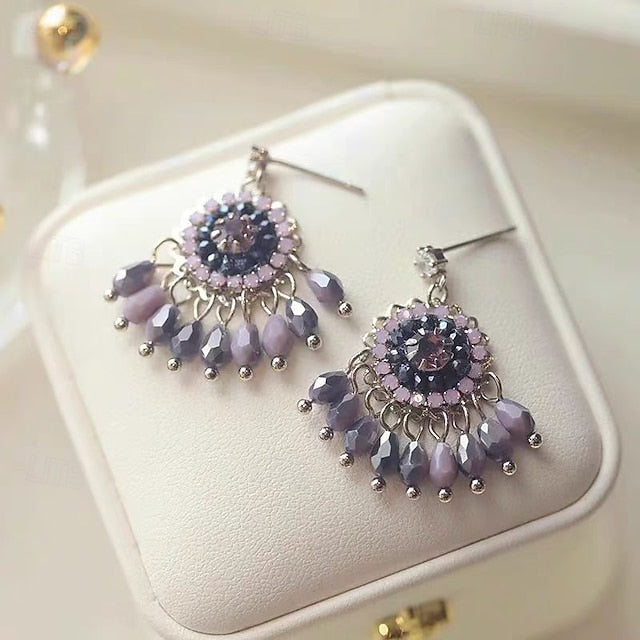 1 Pair Earrings For Women's Street Date Beach Alloy Vintage