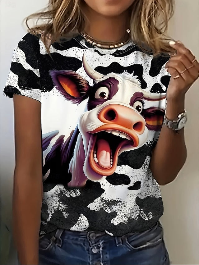 Women's T Shirt Graphic Animal Vintage Stylish Classic