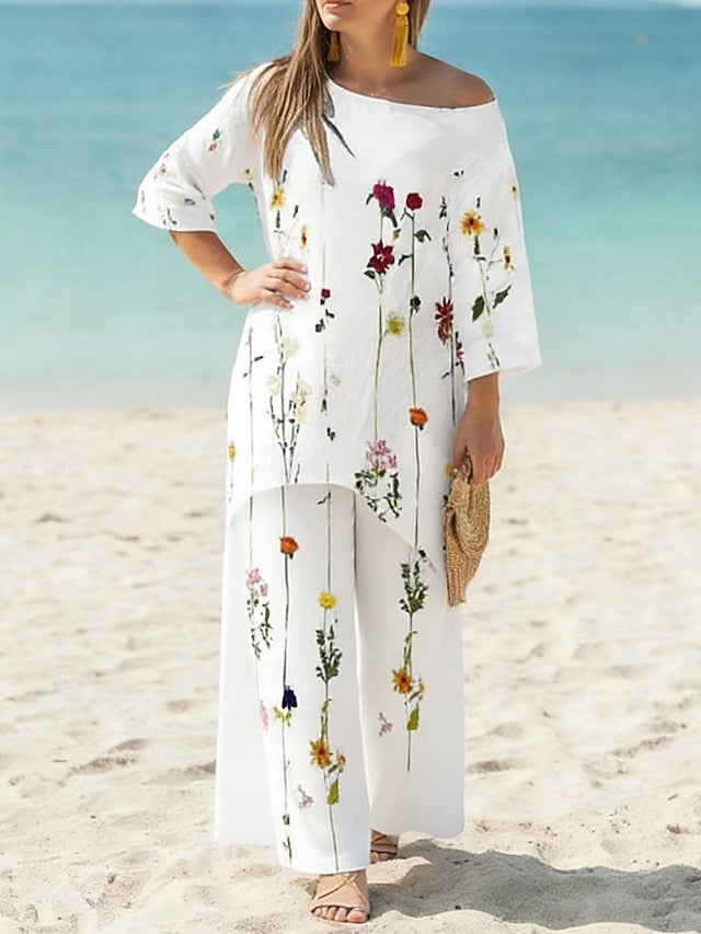 Women's Two Piece Sets Pants Sets Bolero Top Long Sleeve