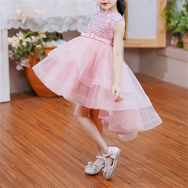 Party Kids Girls' Sleeveless Dress Color Solid