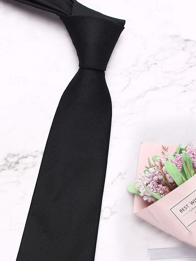 – Christmas Polyester Men's Stylish Herringbone Tie