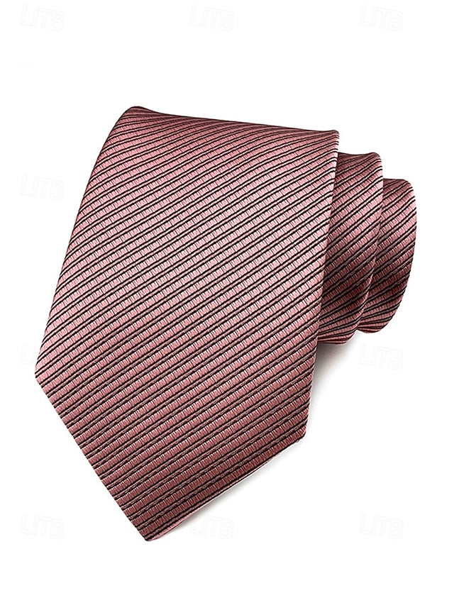 Men's striped tie satin