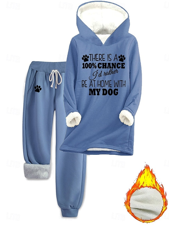 Women's Two Piece Sets Tracksuit Pants Sets Long Sleeve